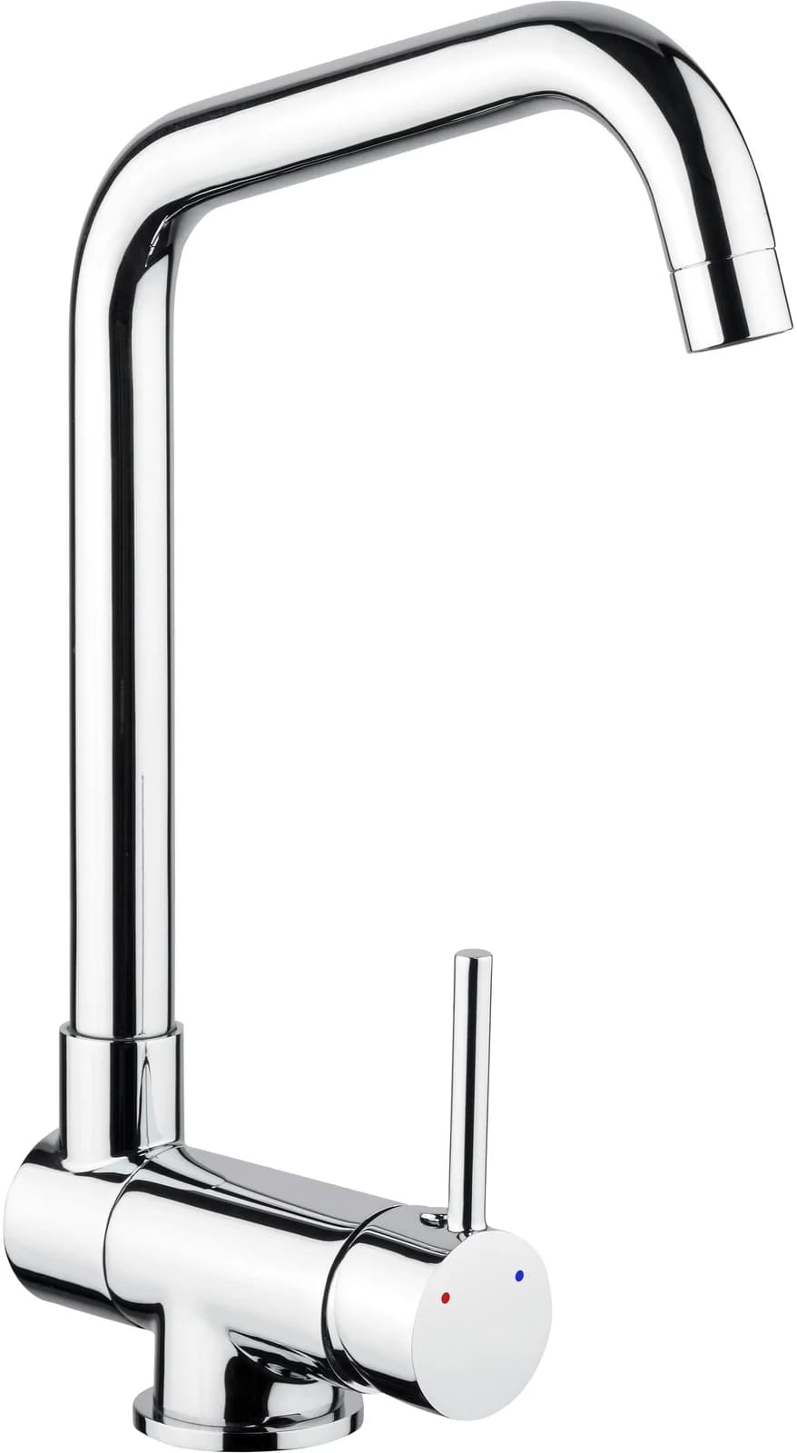 CORNAT Spültischarmatur Arade Silber Messing Hochdruck
