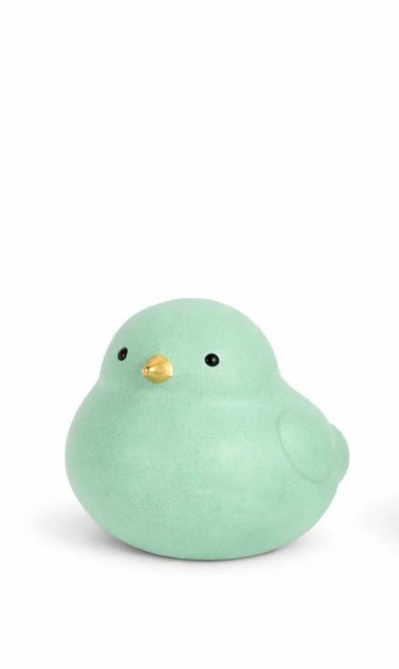 finehomegarden Dekofigur Keramik Vogel mint - Moderner Dekovogel 3 Größen
