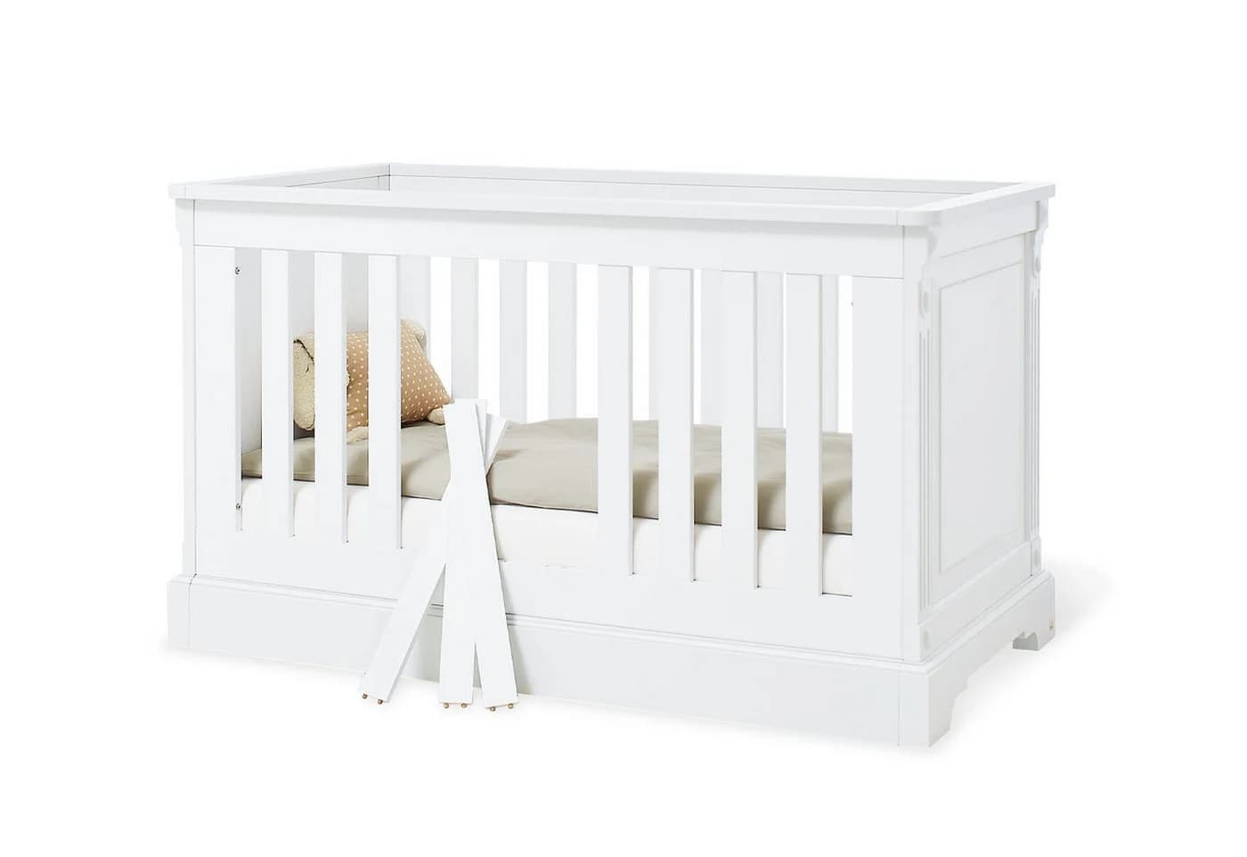 Pinolino Babybett Emilia Weiß 3-fach höhenverstellbar