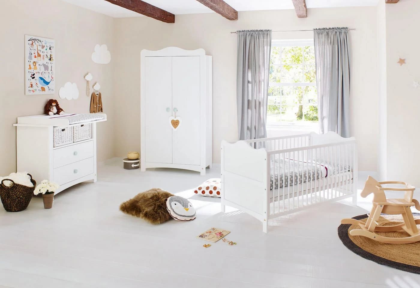 Pinolino® Babymöbel-Set 'Florentina' 3-tlg. Weiß
