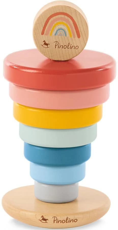 PINOLINO Stapelturm Ruby Bunt Holz Stapelspielzeug FSC