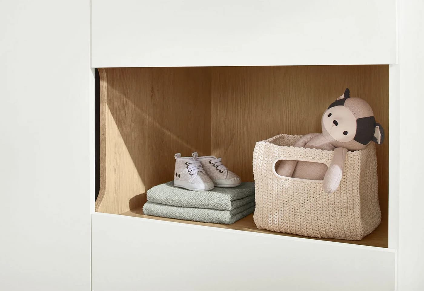 Pinolino® Kinderkleiderschrank Linje Weiß/Eiche