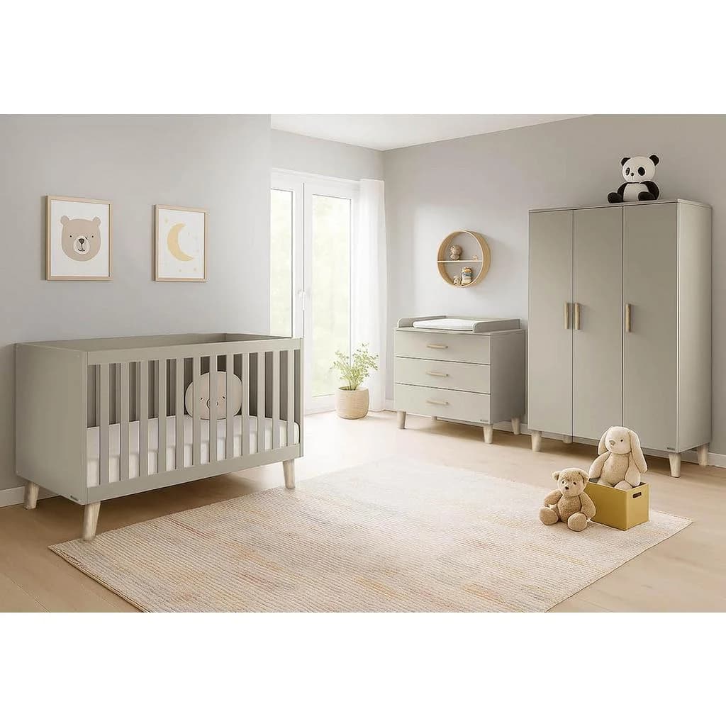 Pinolino Babyzimmer Tami Eiche Beige mit Schubladen & Umbau