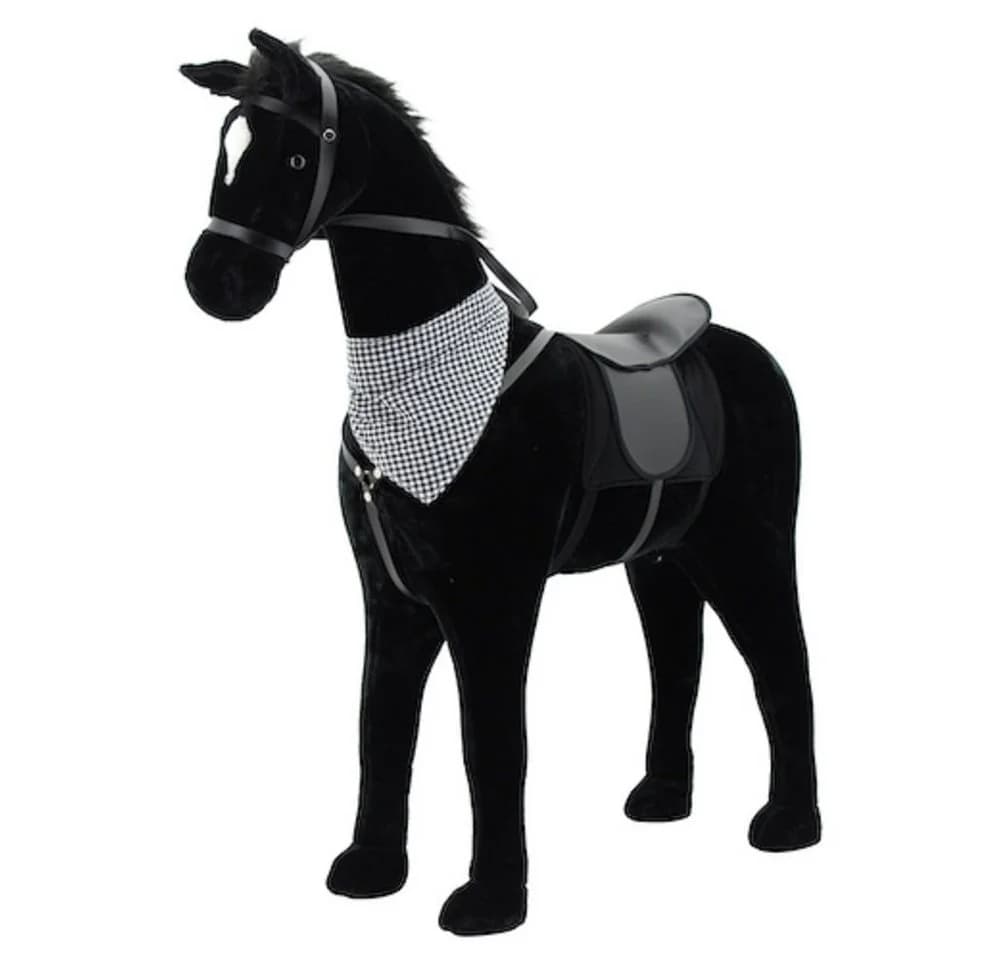 Sweety-Toys Stehpferd Plüsch-Stehpferd Schwarz