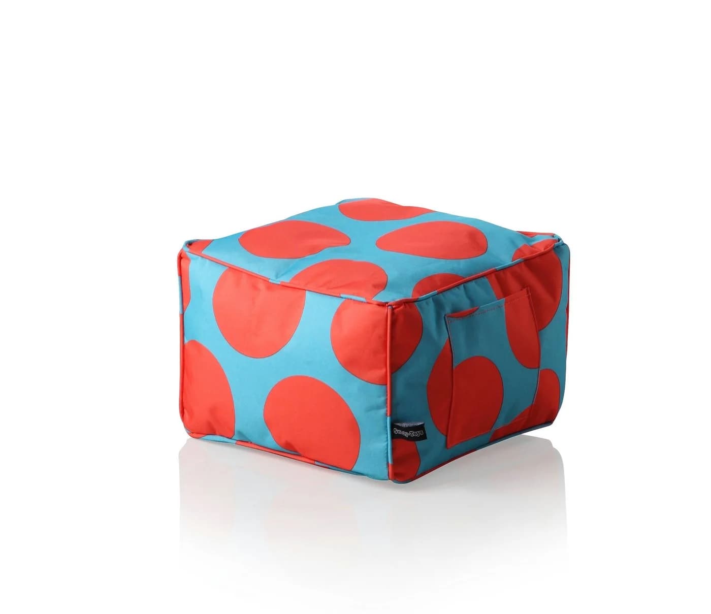 Sweety-Toys Kinderhocker türkis orange Punkte Waterproof