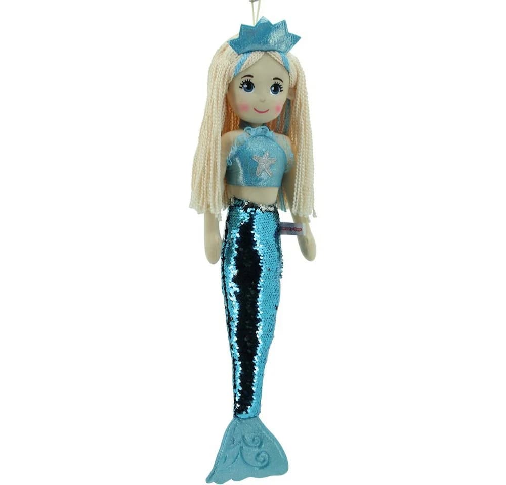 Sweety-Toys Meerjungfrauenpuppe 70 cm türkis mit Pailletten