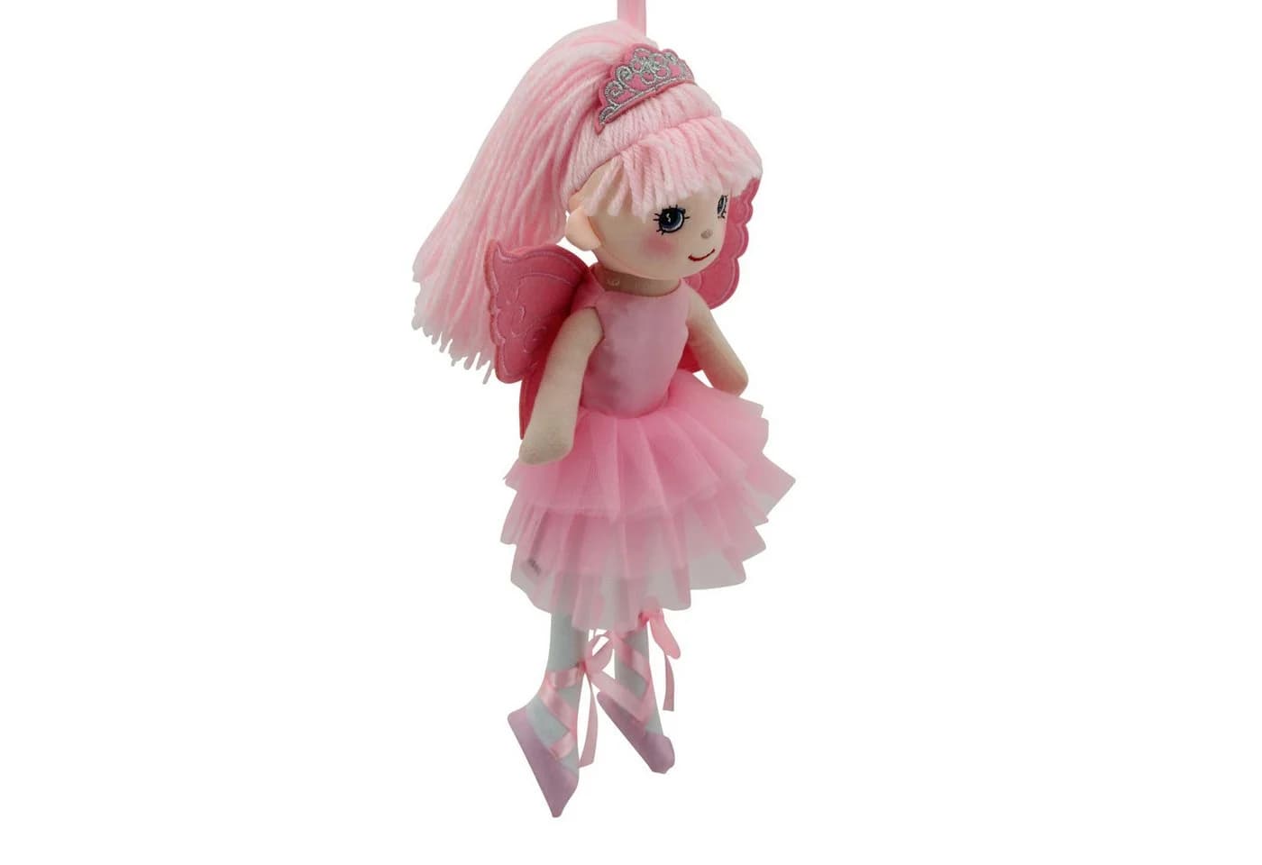 Sweety-Toys Stoffpuppe Ballerina Fee Prinzessin 30 cm rosa