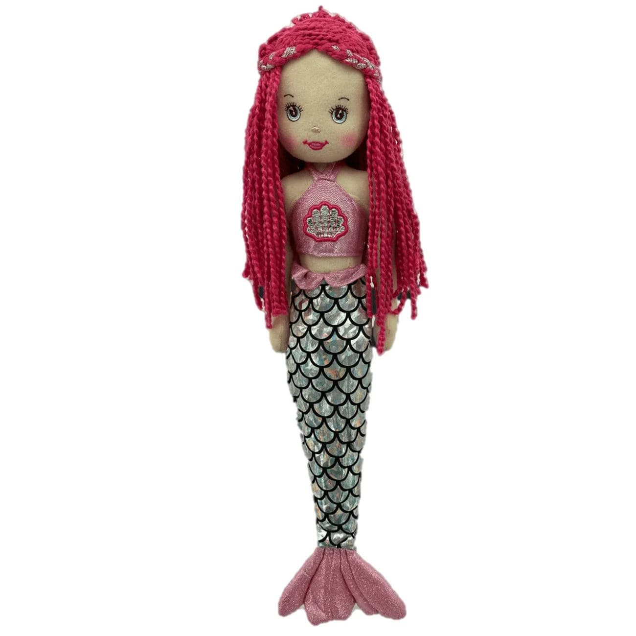 Sweety-Toys Meerjungfrauenpuppe 45 cm Rosa Stoffpuppe Prinzessin
