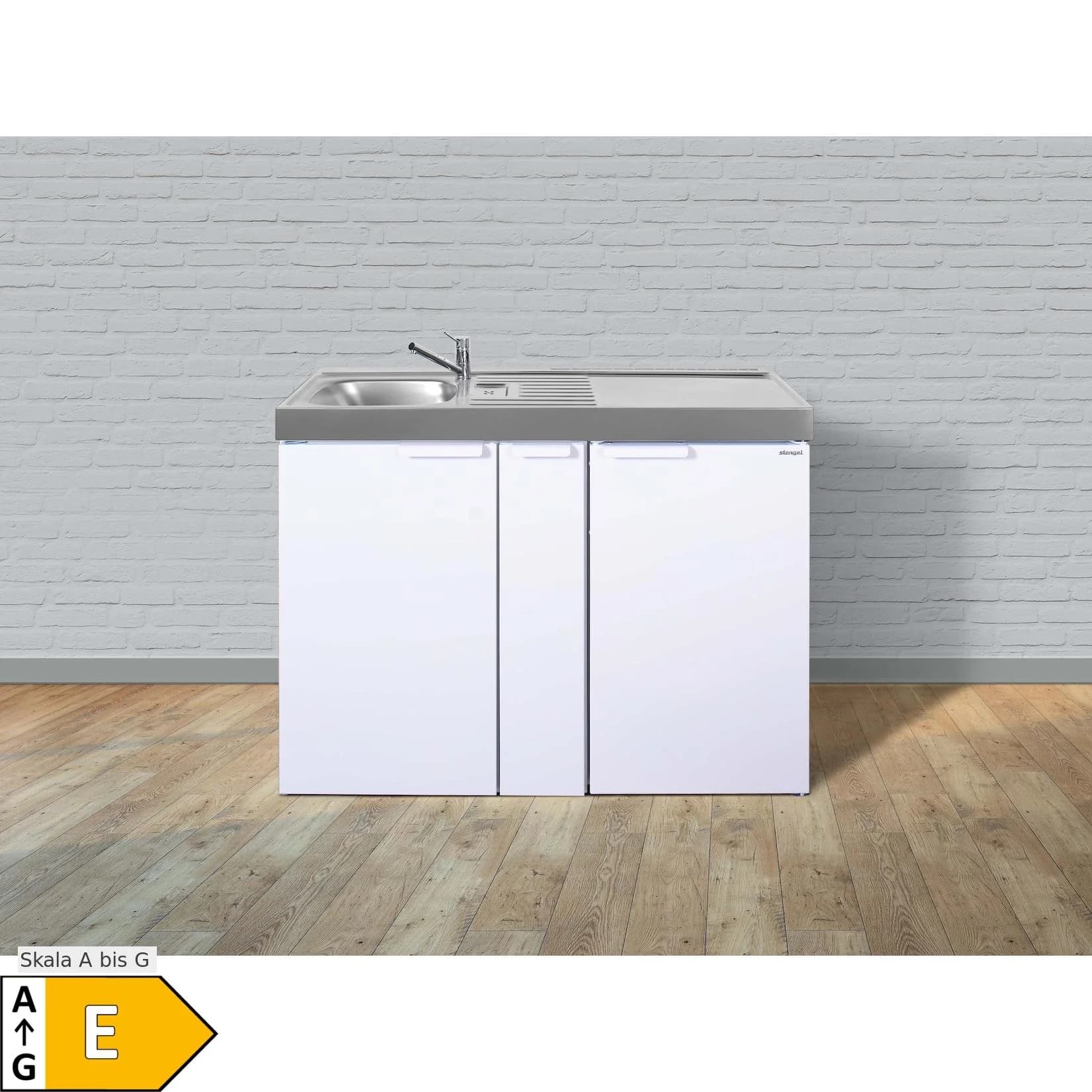 Stengel Küchen Kitchenline MK 120 A Weiß Mini-Metall-Küche