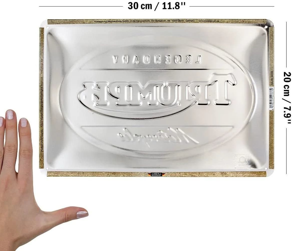 Nostalgic-Art Blechschild Triumph Motorrad Retro Deko
