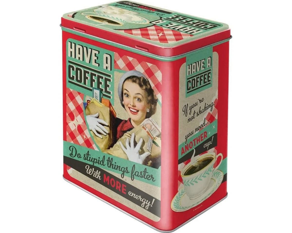 Nostalgic-Art Vorratsdose Kaffeedose Blechdose Retro Motiv