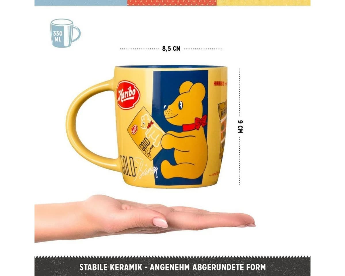 Nostalgic-Art Kaffeetasse HARIBO Goldbären Retro Vintage Gold