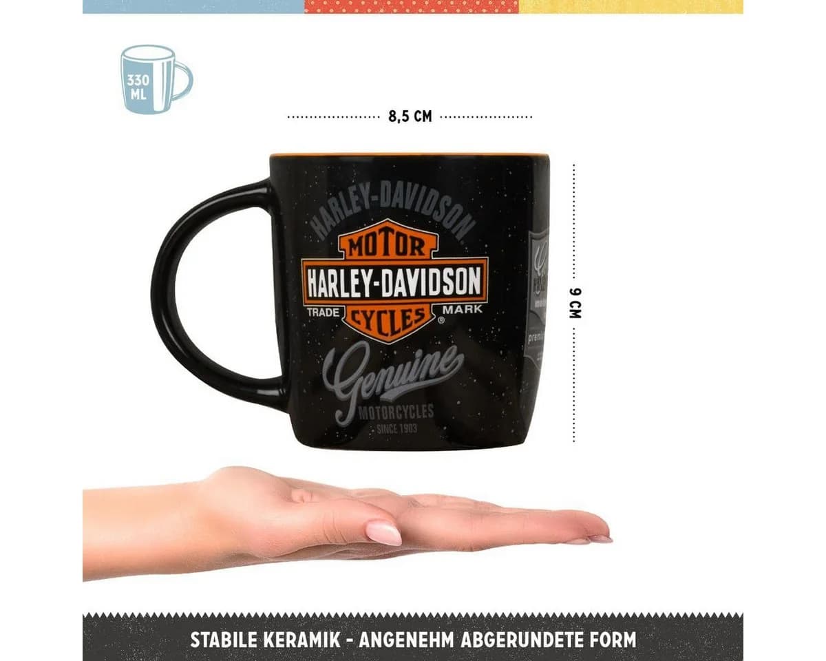 Nostalgic-Art Kaffeetasse Harley-Davidson Retro Motiv Keramik