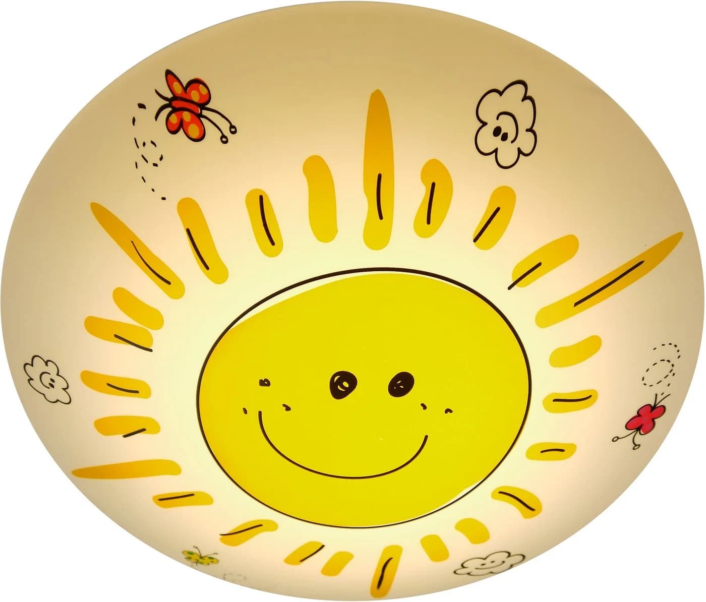 NIERMANN Deckenleuchte Sunny Kinderlampe Weiß Gelb Kunststoff