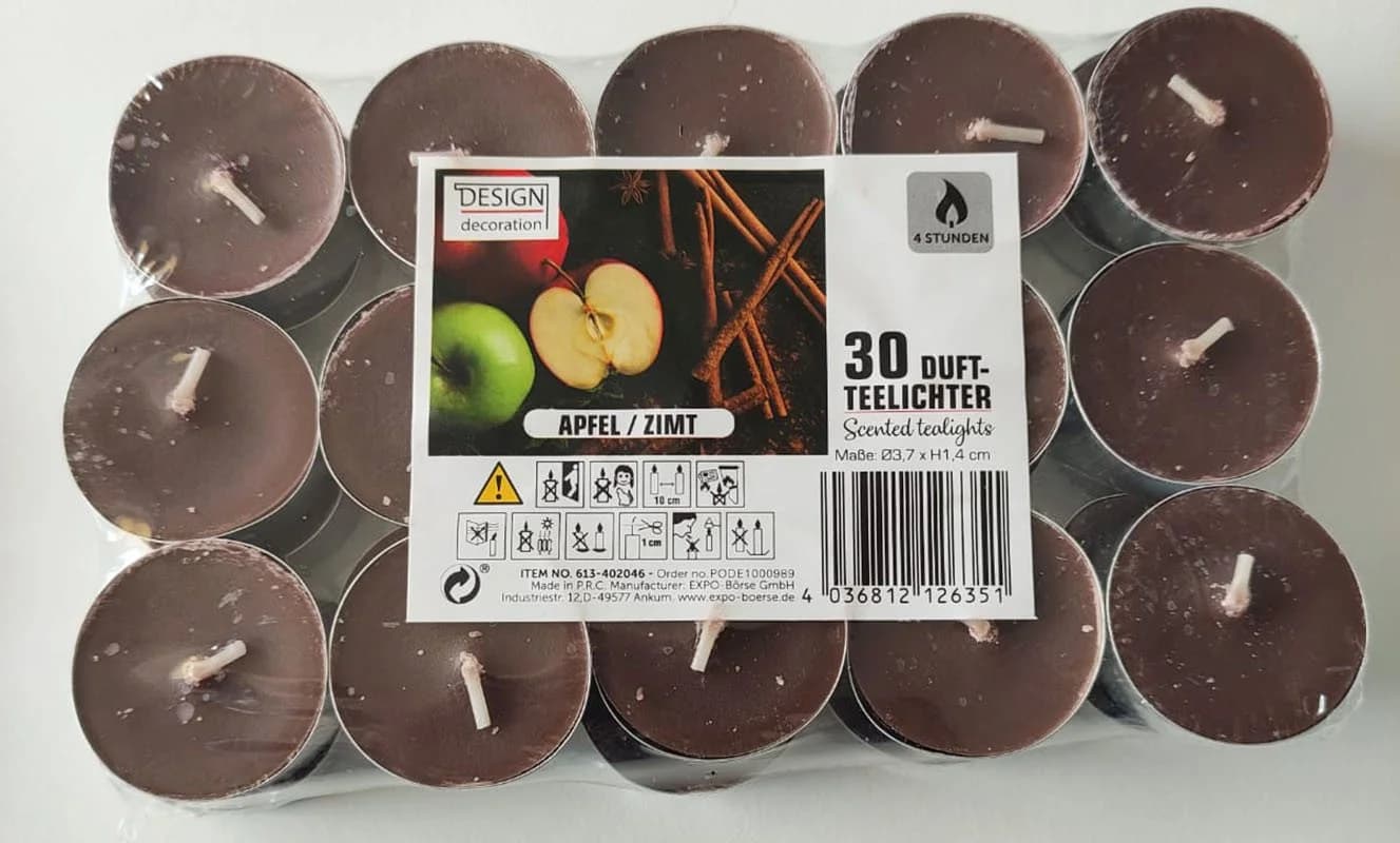 Teelicht Duftkerze in verschiedenen Aromen