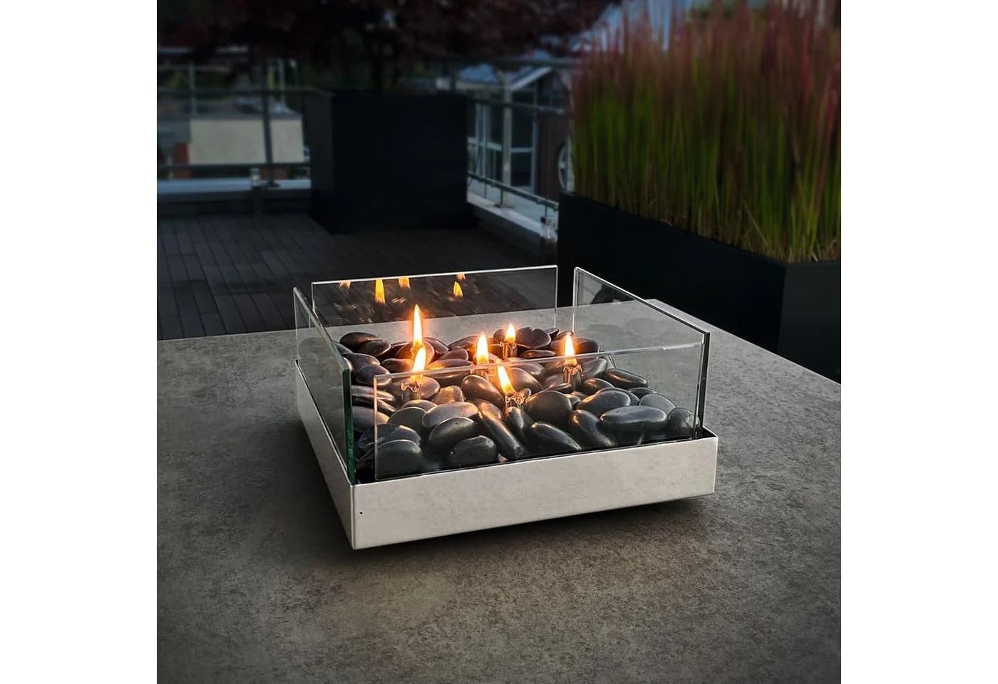 Philippi Design Dekokamin Fireplace Silber