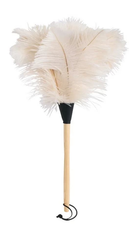Bürstenhaus Redecker Straußenwedel mit weißem Federkopf 50 cm