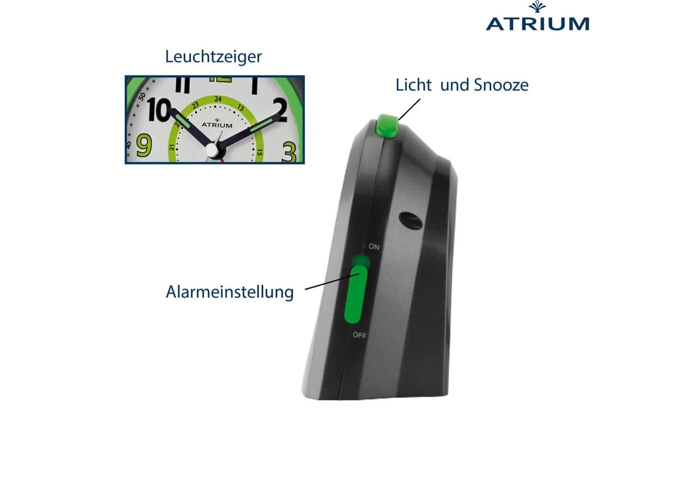Atrium Quarzwecker A921-7 Kinderwecker Lernwecker