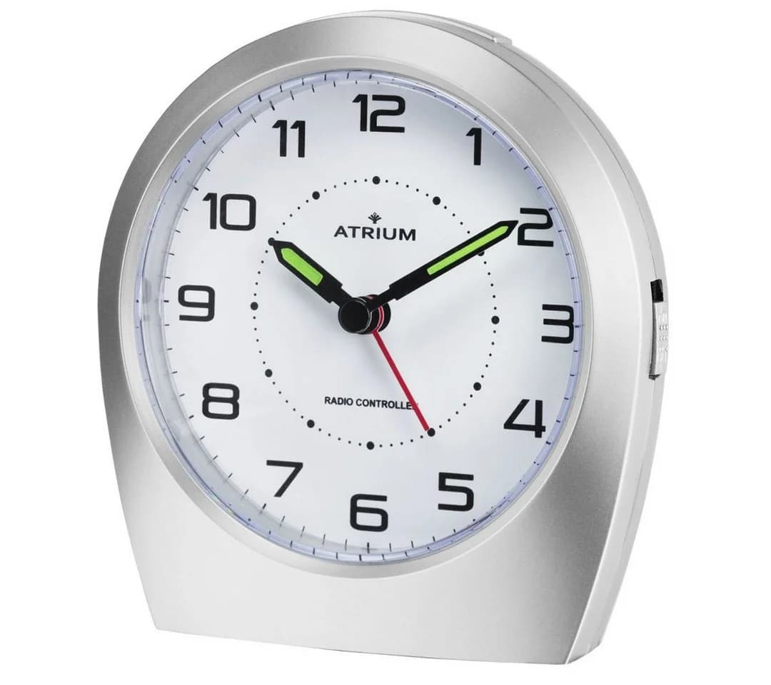 Atrium Funkwecker A620 Silber mit Snooze und Beleuchtung