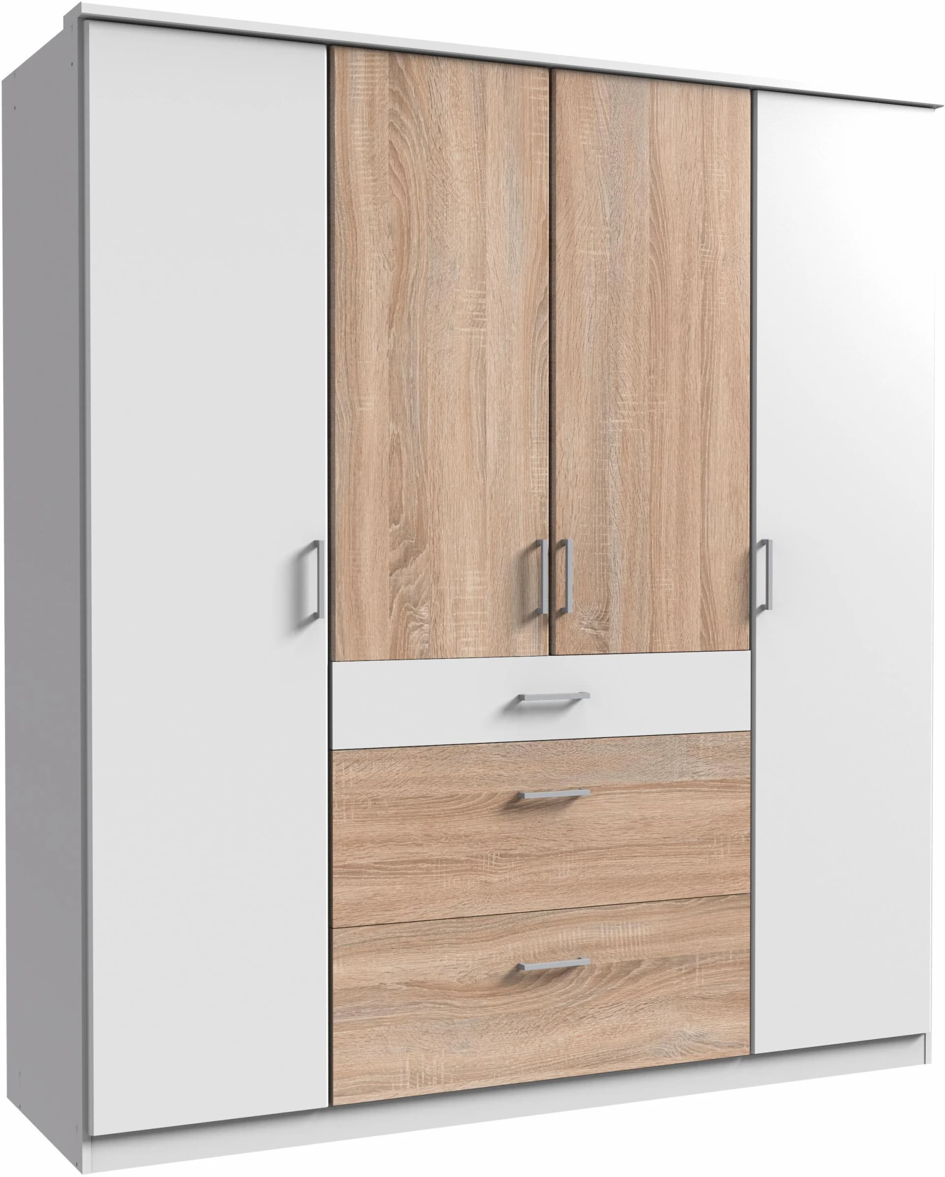 Kleiderschrank WIMEX Click Weiß Modern mit Schubladen