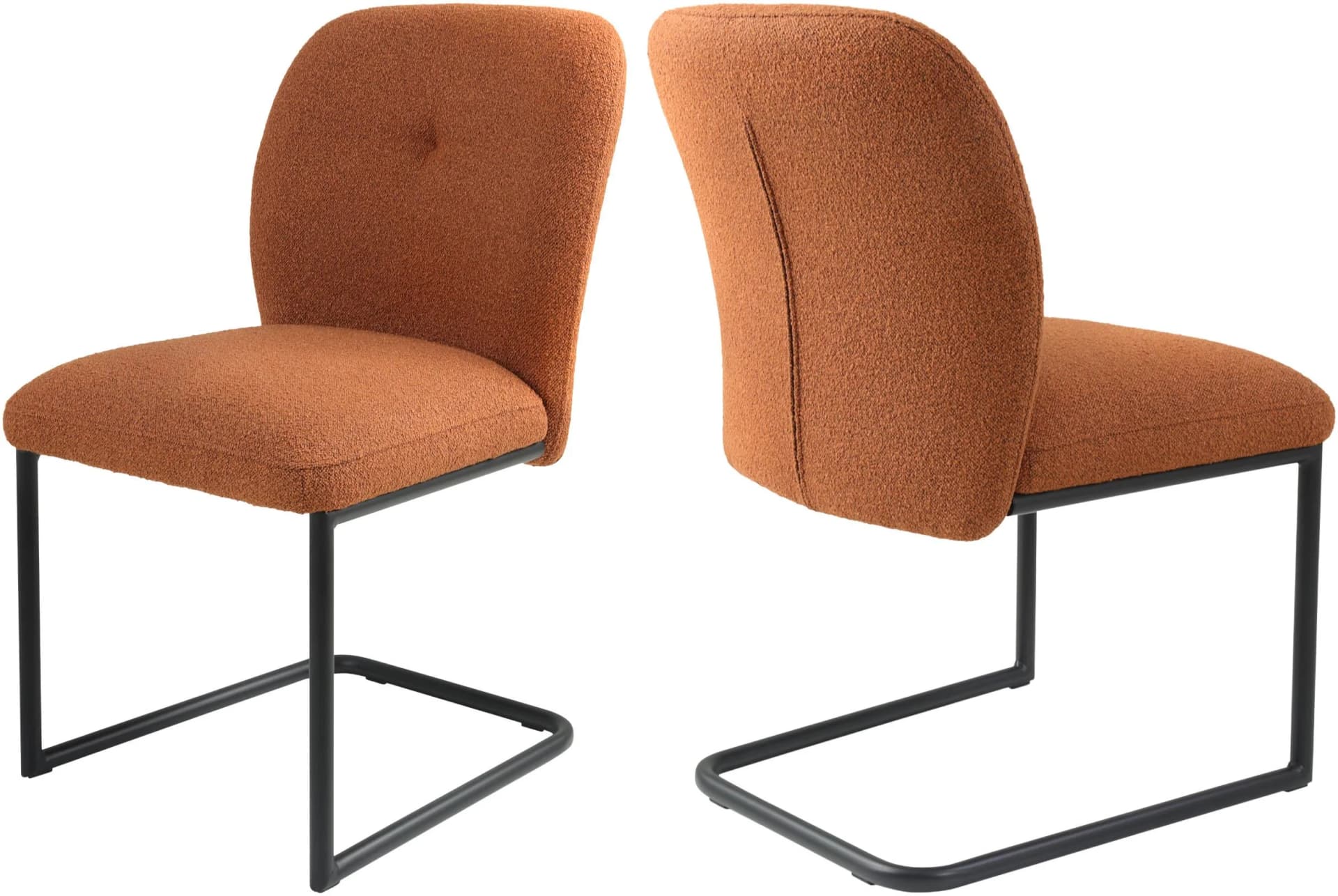 Freischwinger PEBBLE CHAIR von TOM TAILOR HOME Rusty Red/Black