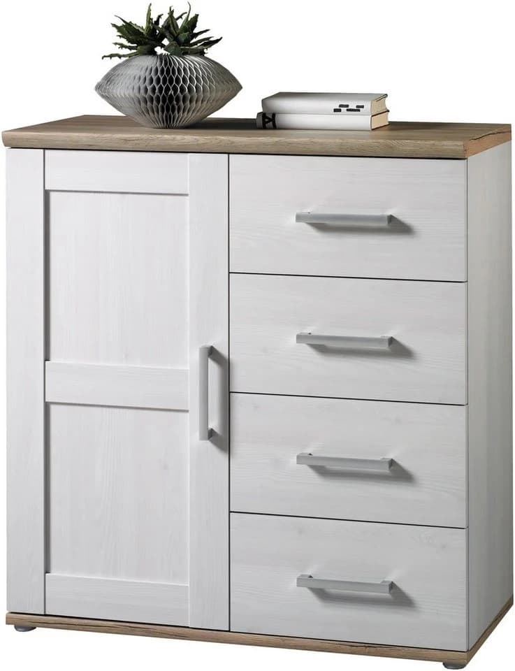 HBZ Kommode Romance Landhausstil Braun 93x99x45 cm