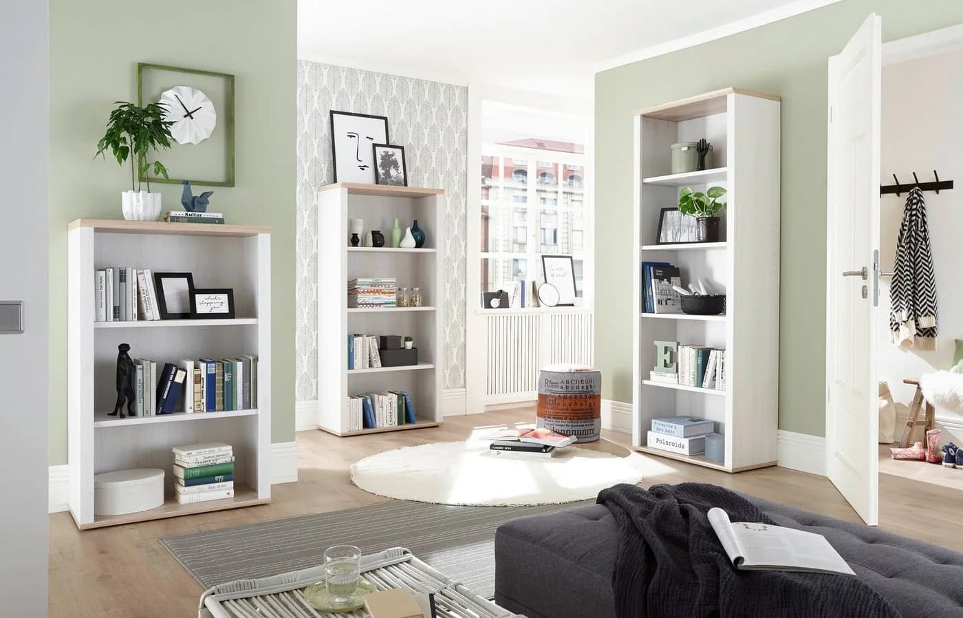 BEGA OFFICE Aktenregal Romance Landhausstil Weiß/Braun