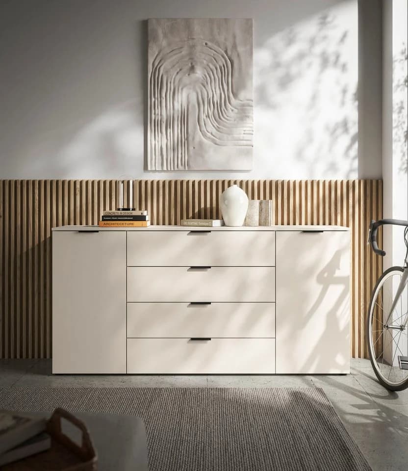 HBZ Linz Sideboard Kaschmir Schwarz 180cm Modern