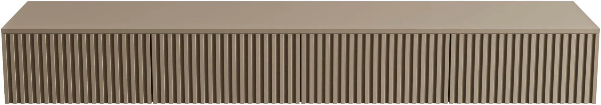 HBZ Lowboard Lanai hängend mit Rillenoptik Push-to-Open kaschmir