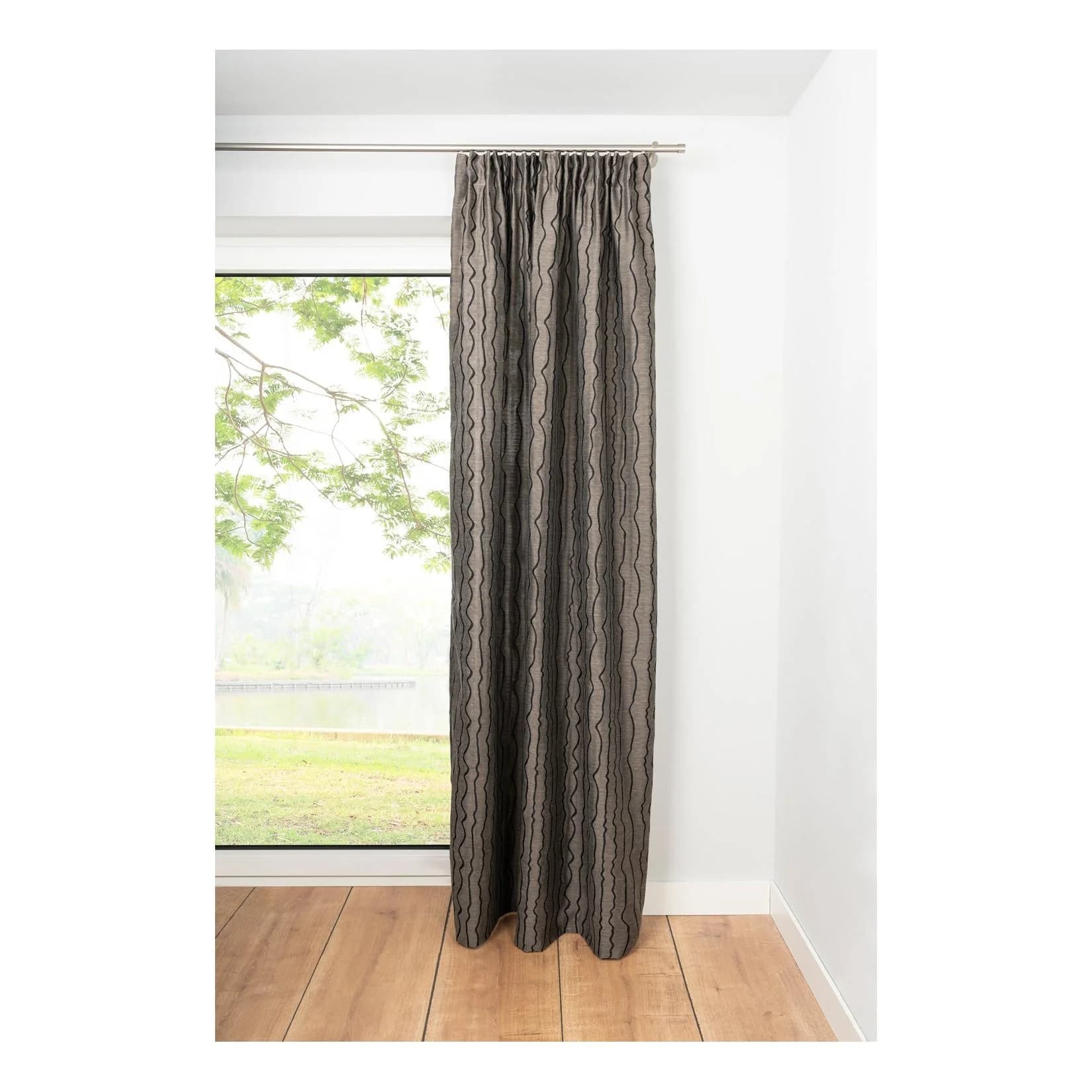 Ondeco Schlaufenschal Stream Gardinen Blickdicht Vorhang Schlafzimmer 1er Set