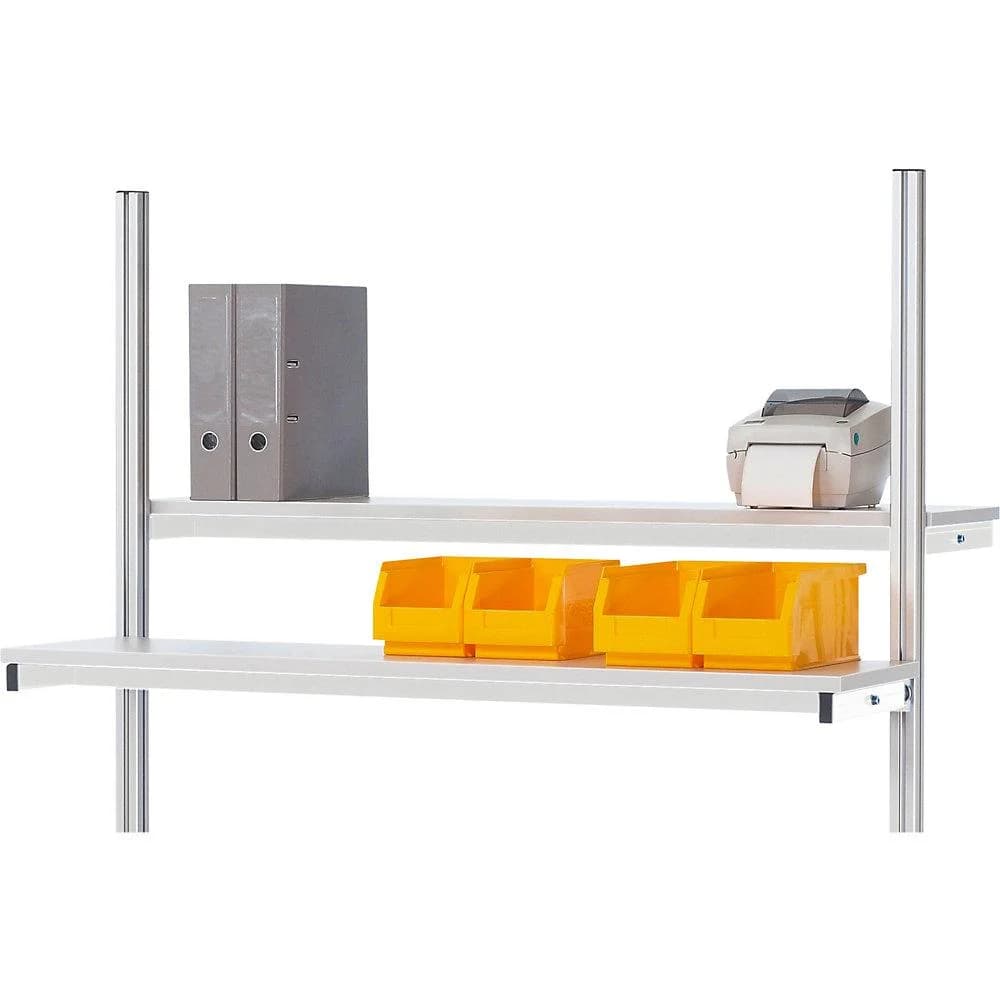 Rau Etagenbord 1000mm Grau Melaminharzbeschichtet