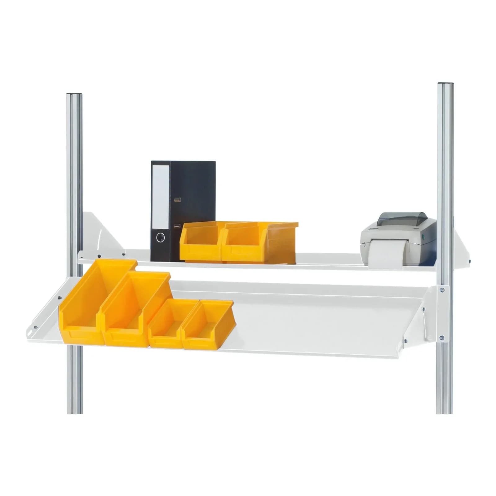 Rau Metallablage neigbar E 1500mm grau RAL7035