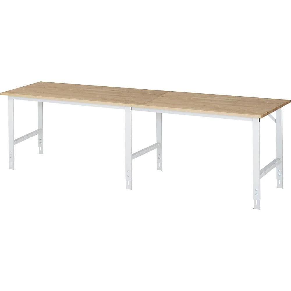 Rau Arbeitstisch Tom höhenverstellbar Buche massiv Stahl