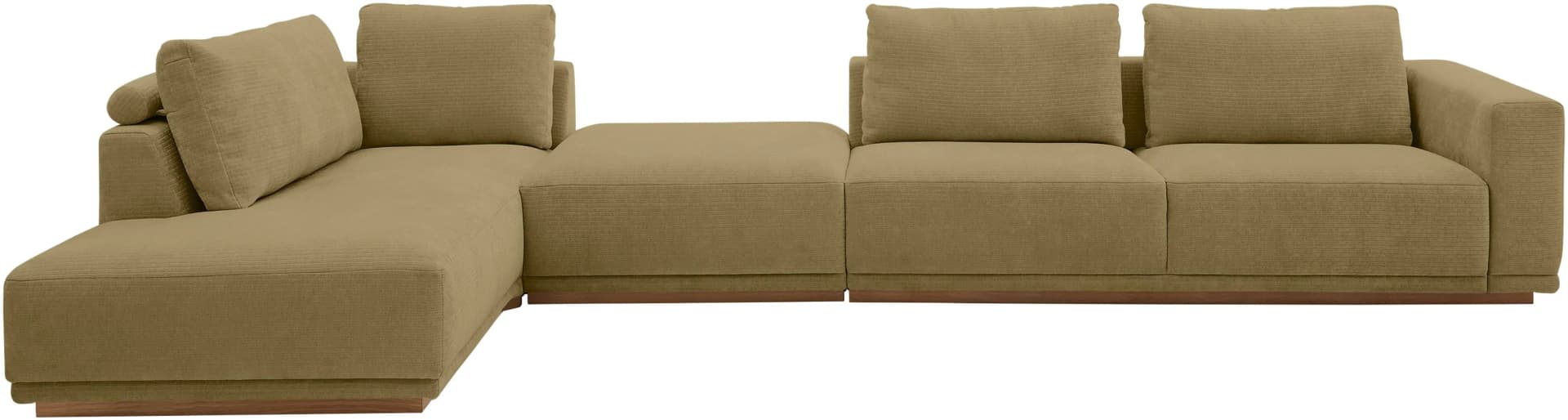 Wohnlandschaft MUSTERRING Pistachio Anreihsofa mit Armlehne rechts Eckteil links