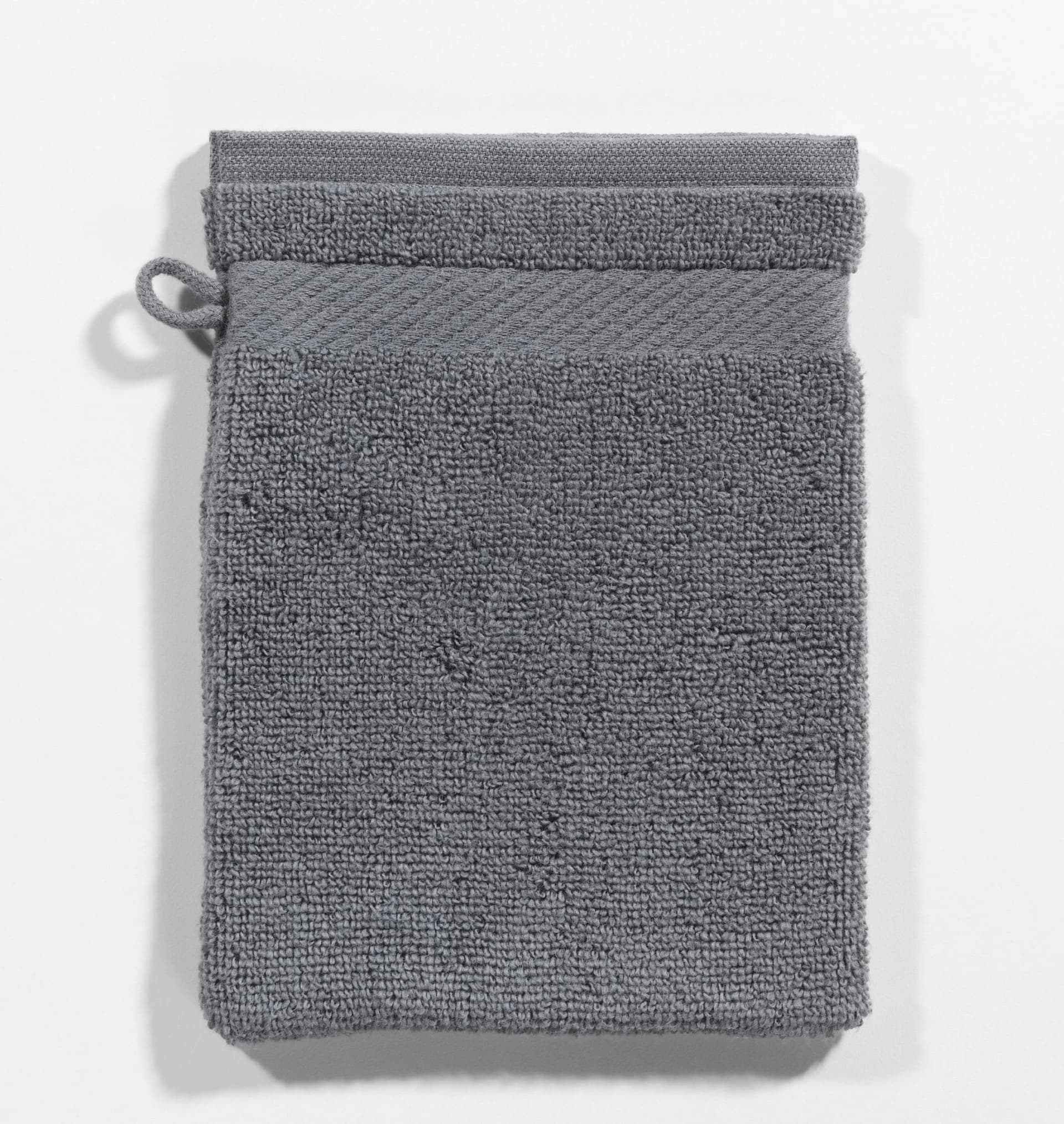 Casa Nova Waschhandschuh MICRO Anthrazit 100% Baumwolle