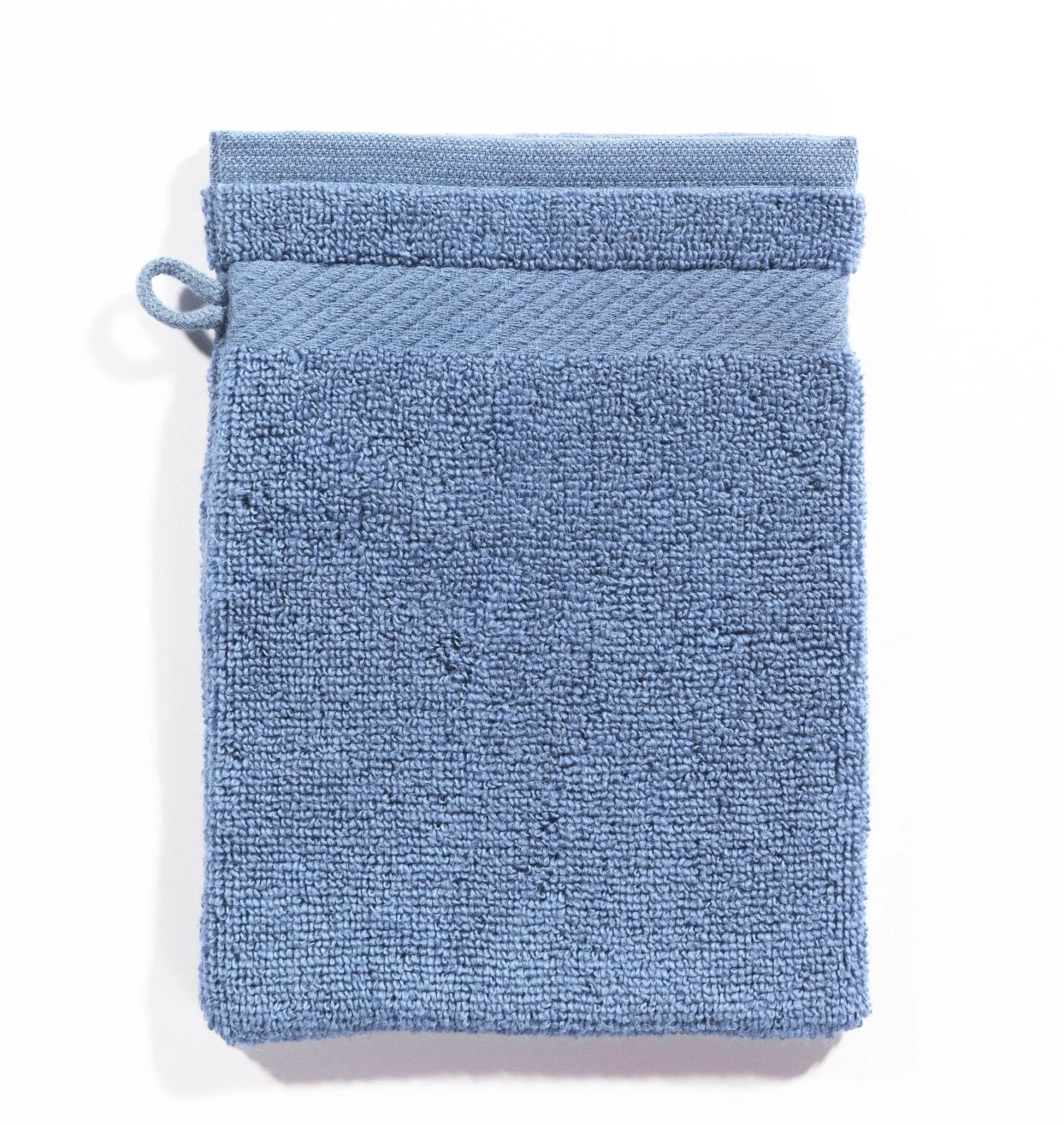 Casa Nova Waschhandschuh MICRO Blau 100% Baumwolle