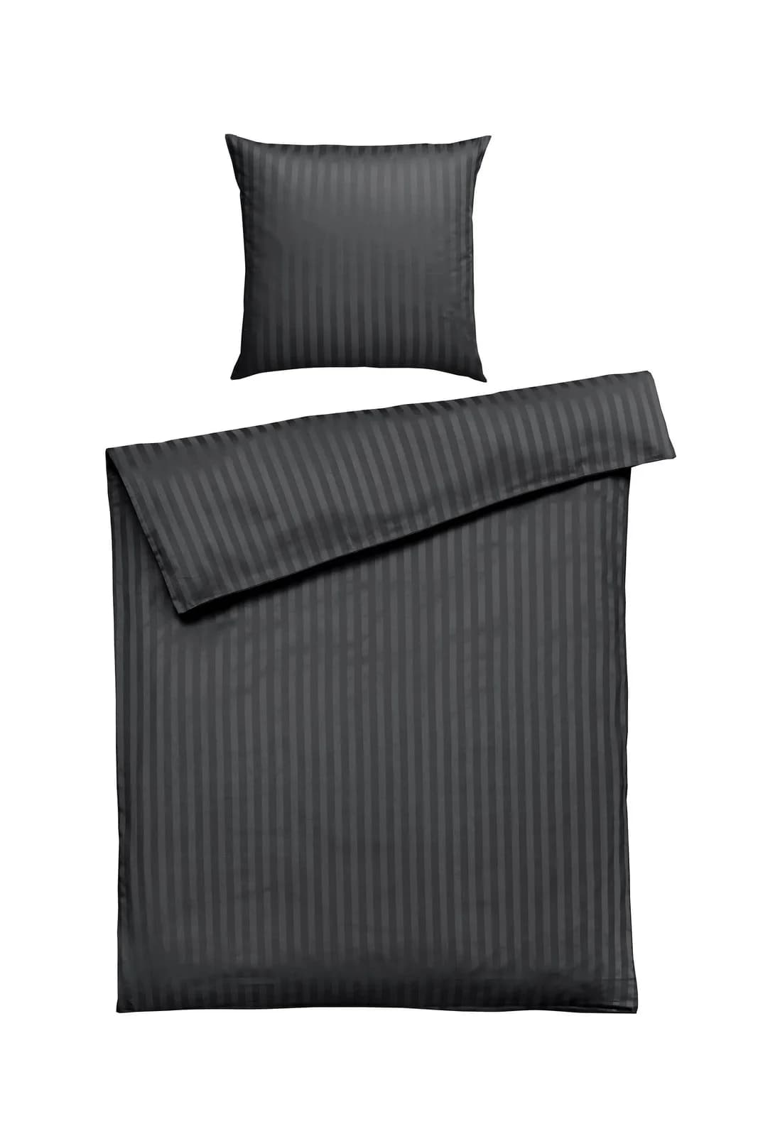 Casa Nova Bettwäsche JACQUARD Satin Grau 135x200cm