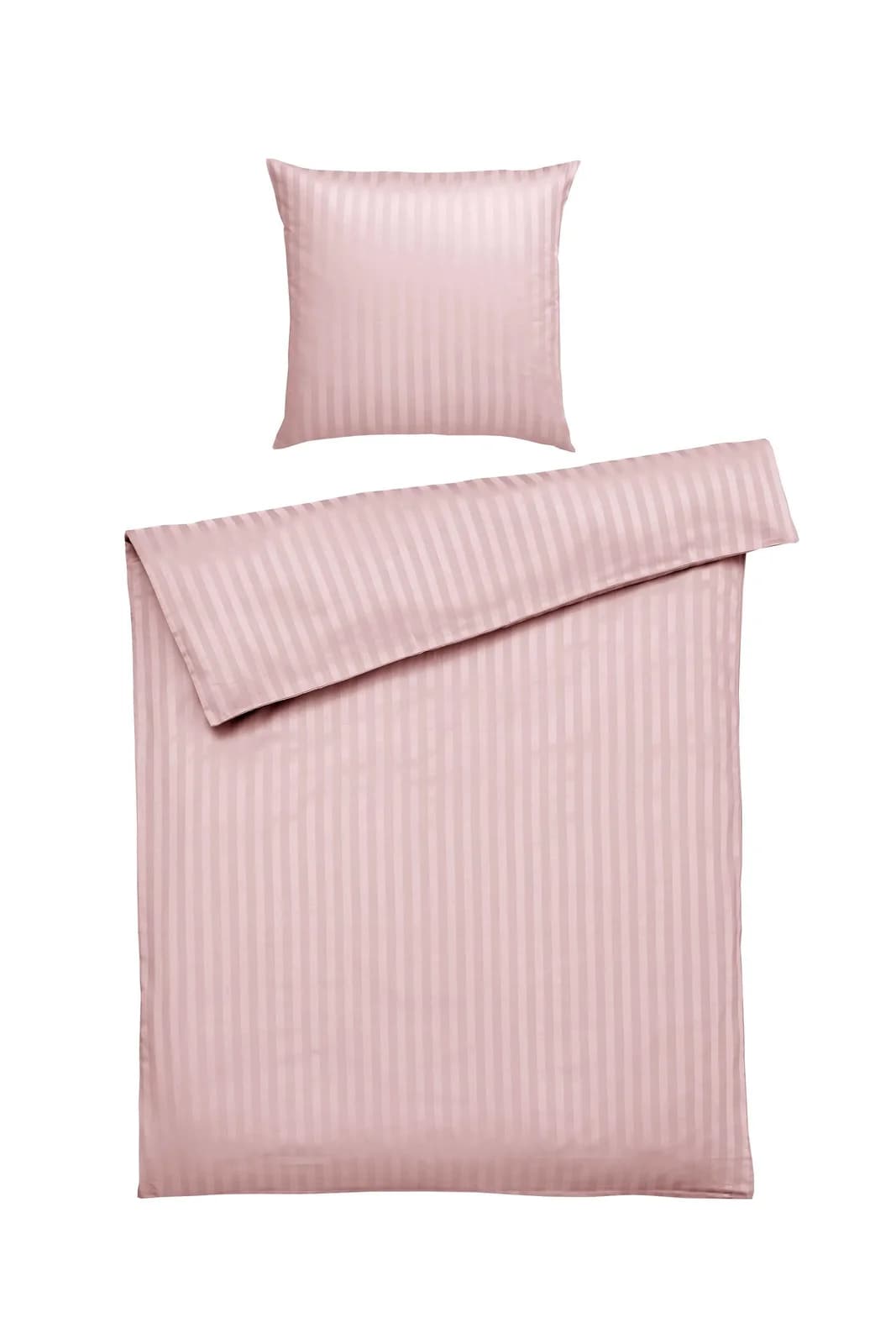 Kissenhülle JACQUARD Satin Rosa Baumwolle