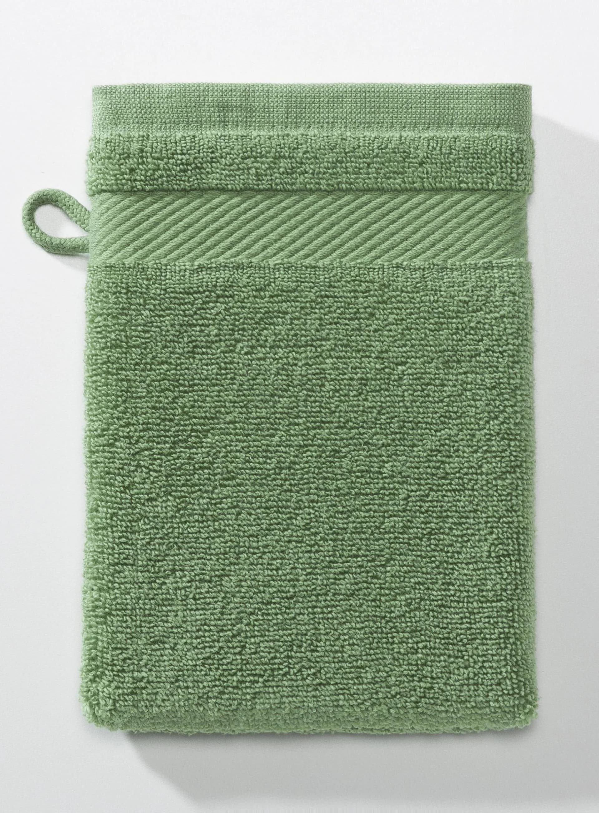 Casa Nova Waschhandschuh MICRO Grün 100% Baumwolle