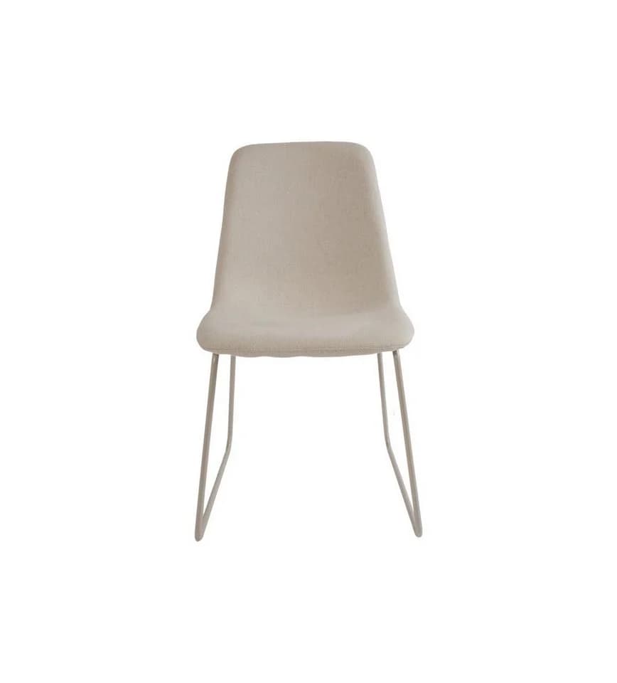 faee Polsterstuhl Dromme Beige Metallgestell