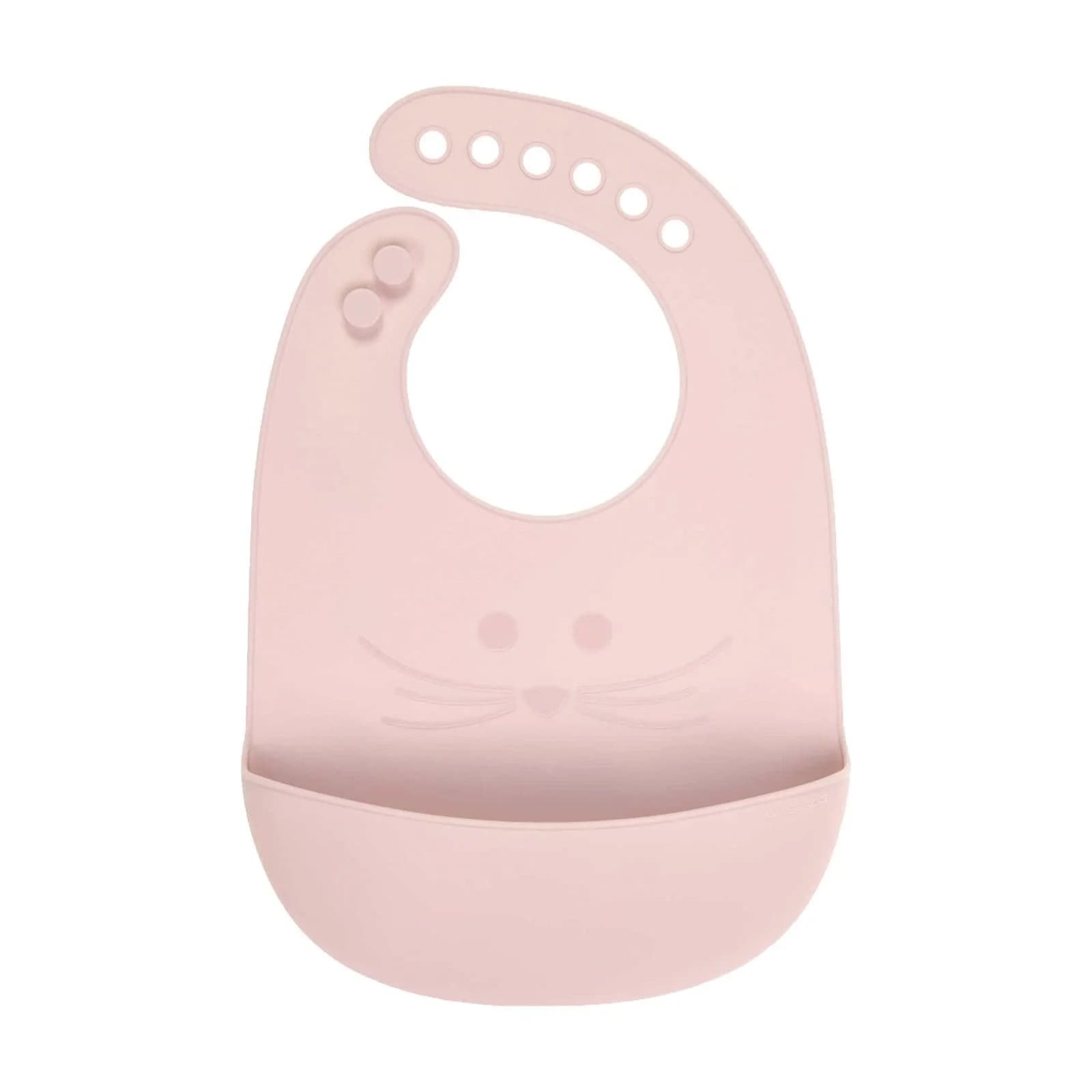 LÄSSIG Silikon Lätzchen Little Chums Maus Rosa