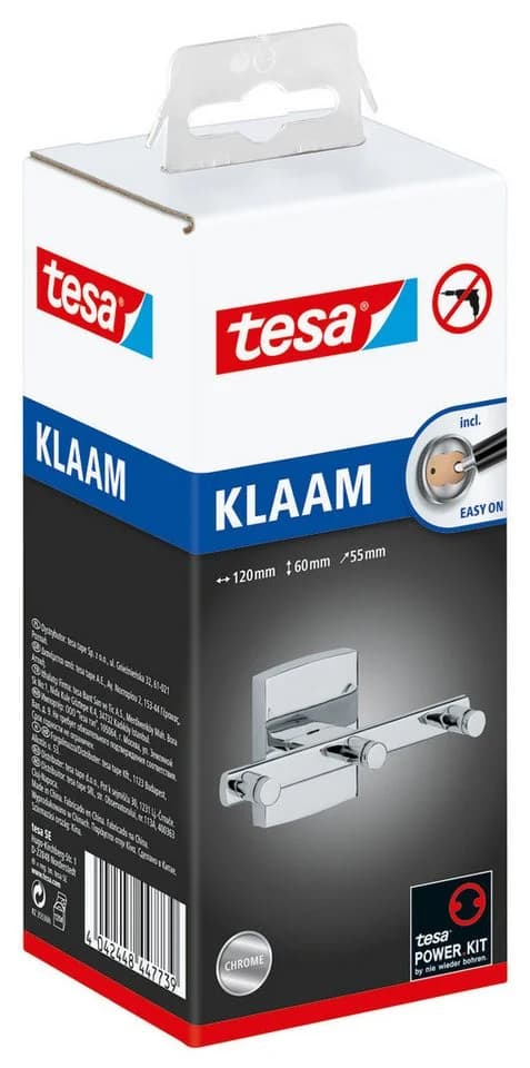 Tesa Handtuchhaken Klebehaken Chrome