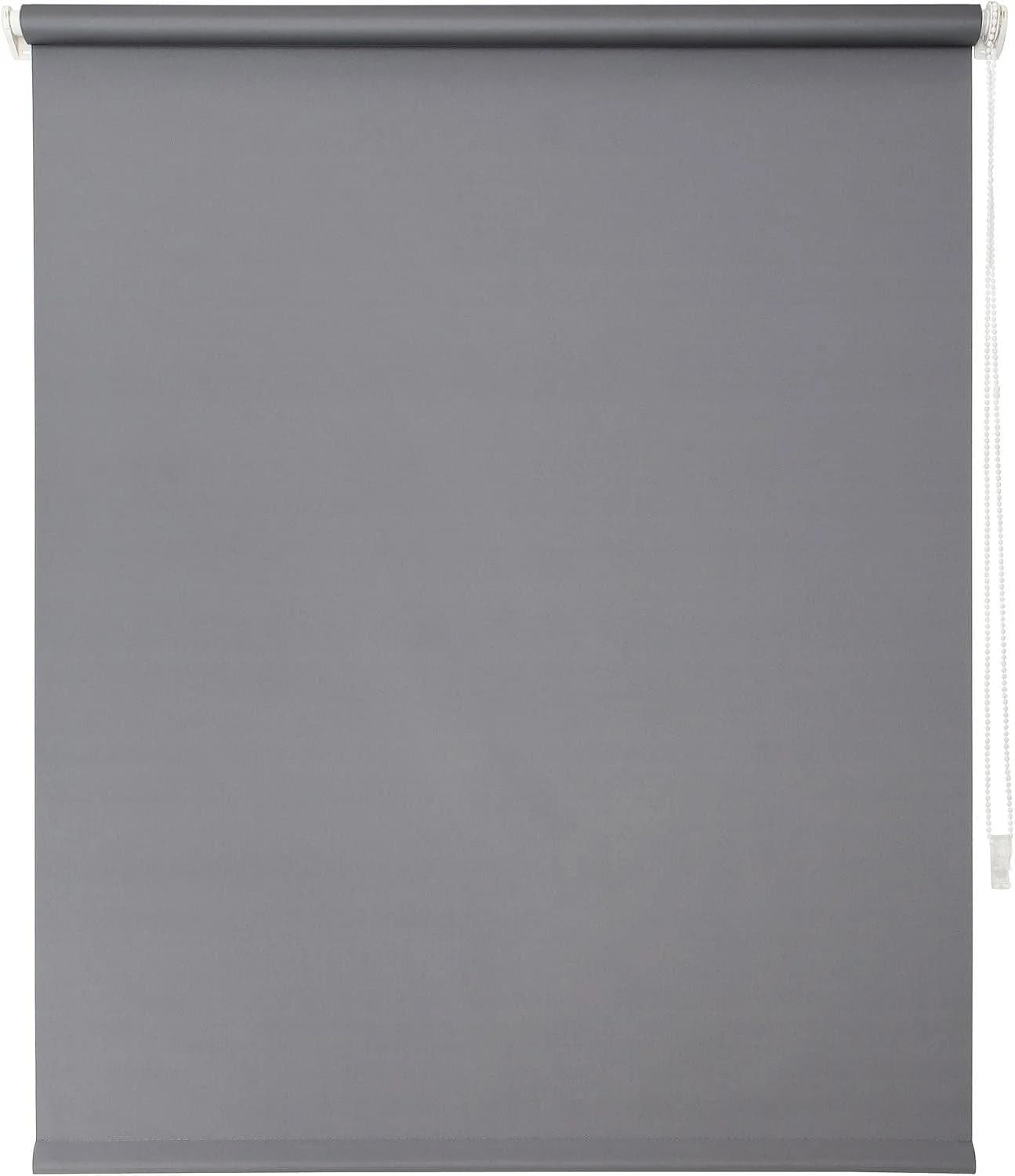 INDEKO Seitenzugrollo Simply-Fix Klemmrollo Grau Polyester