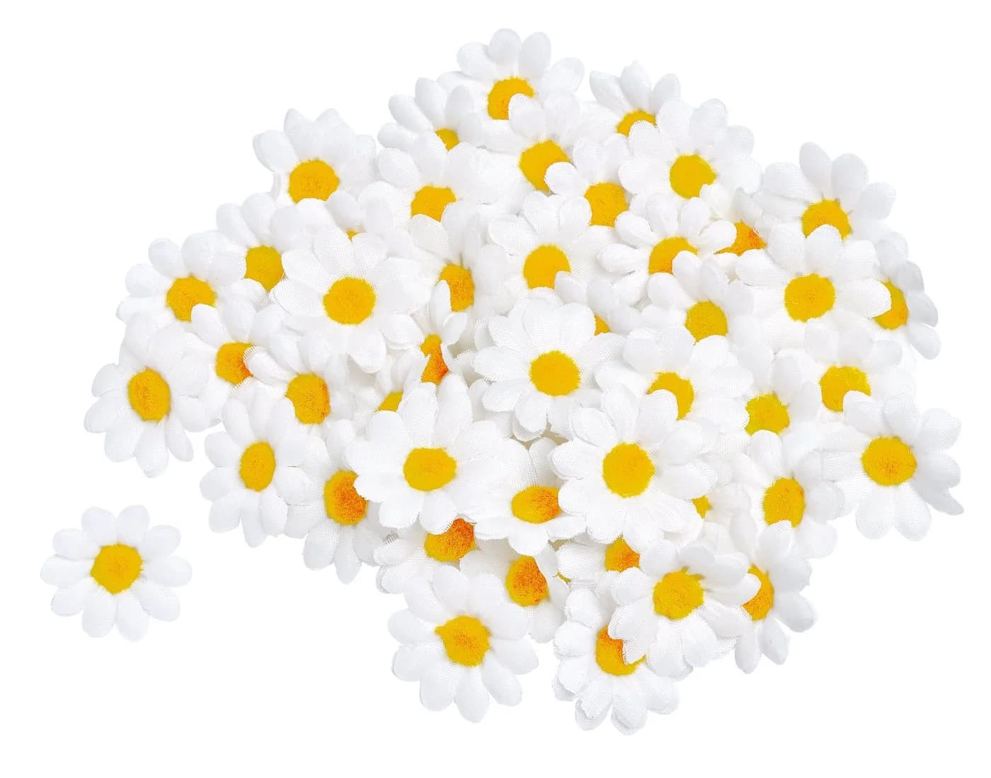 Weiße Kunstblume im Frühlingslook