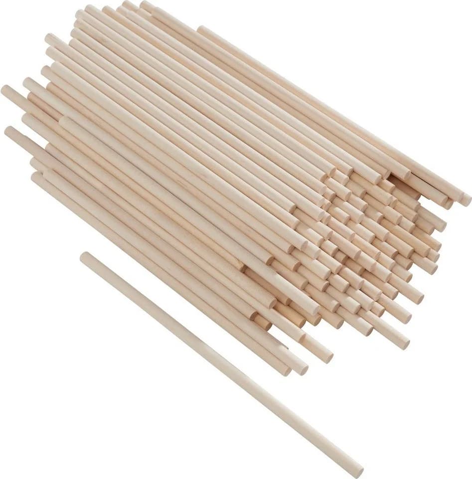 VBS XXL Dekoobjekt 100 Stück Ø 5-6 mm Holz