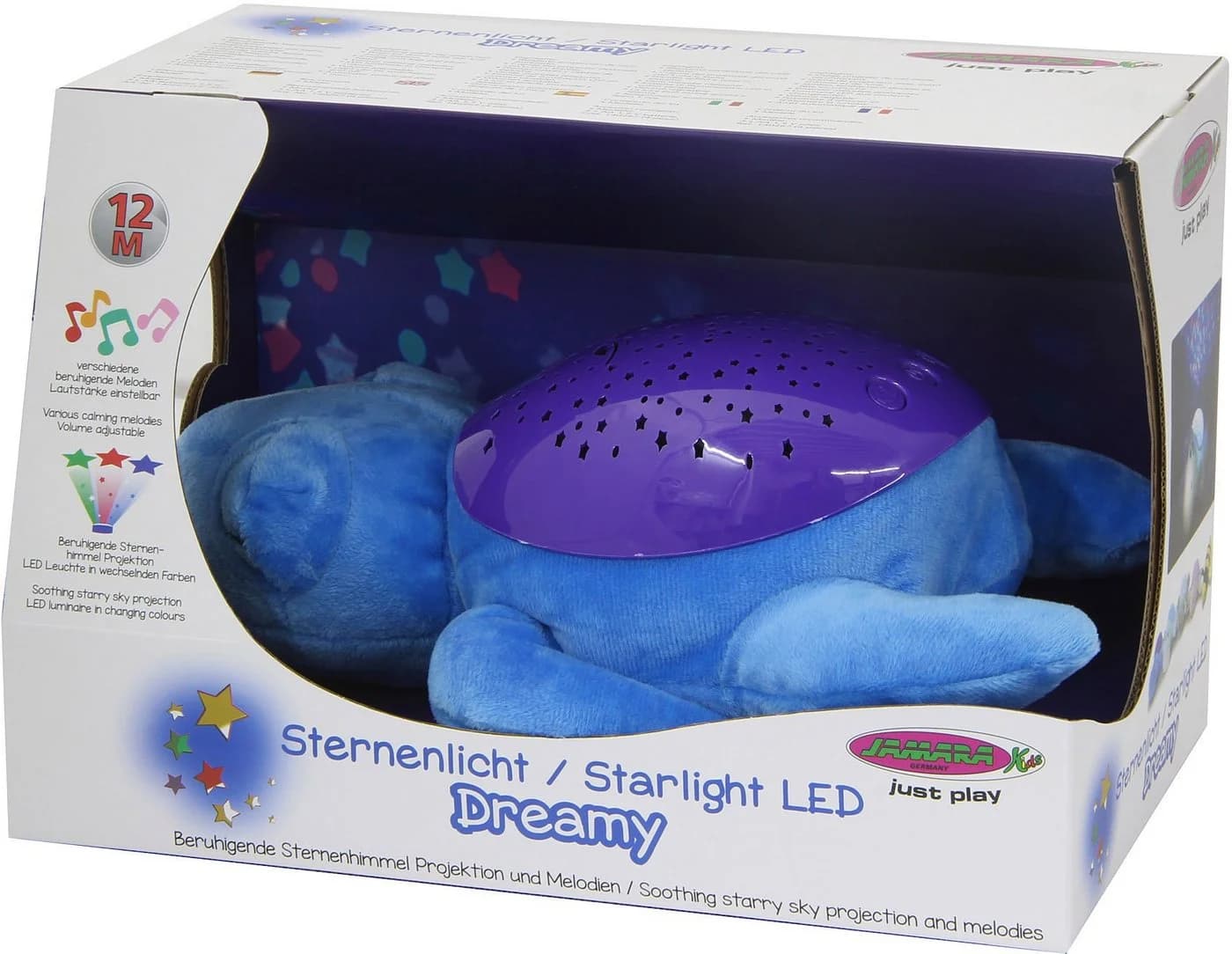 Jamara Kuscheltier Sternenlicht Dreamy Schildkröte mit Licht und Sound