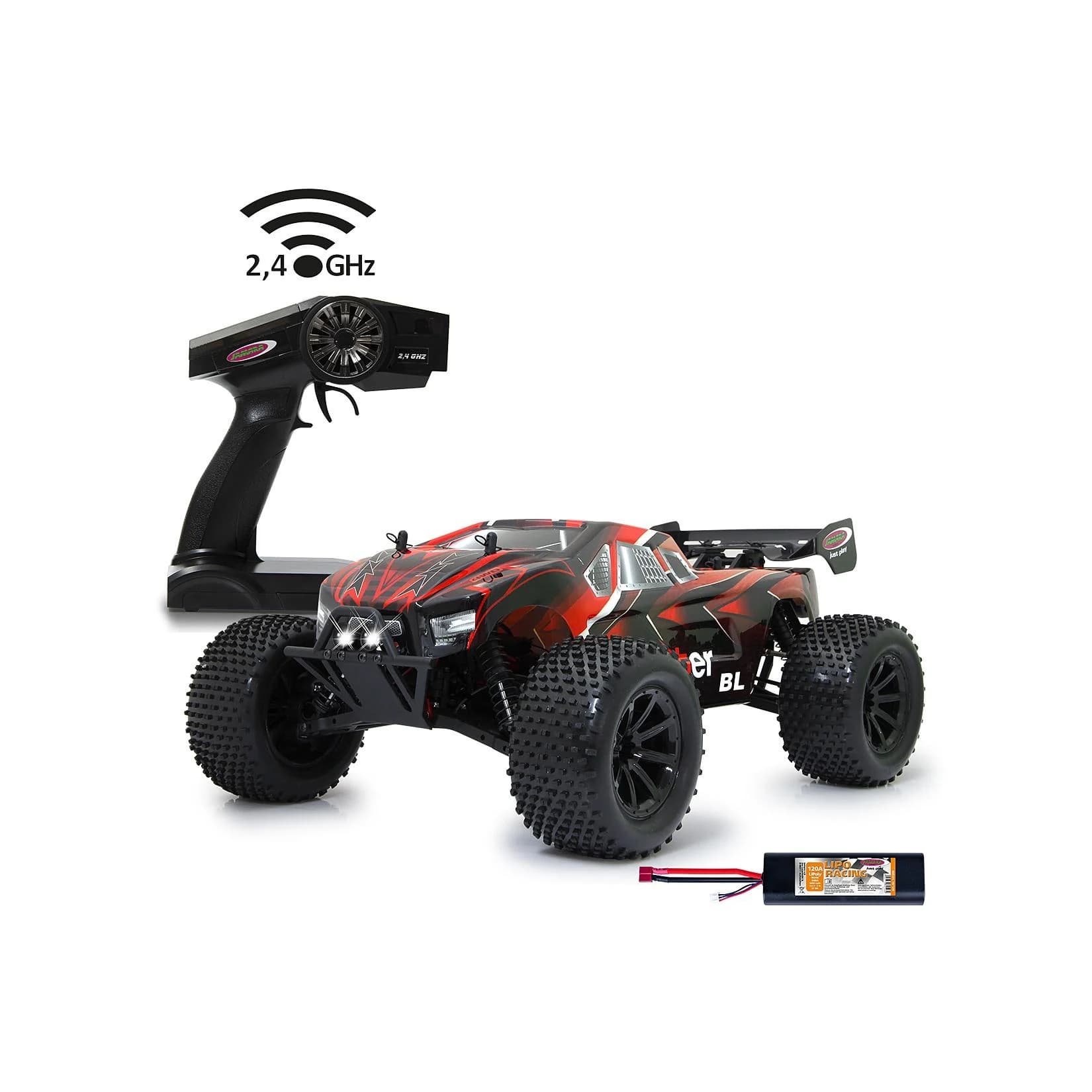 Jamara RC-Monstertruck Brecter Truggy BL 4WD 1:10 2,4 GHz mit LED