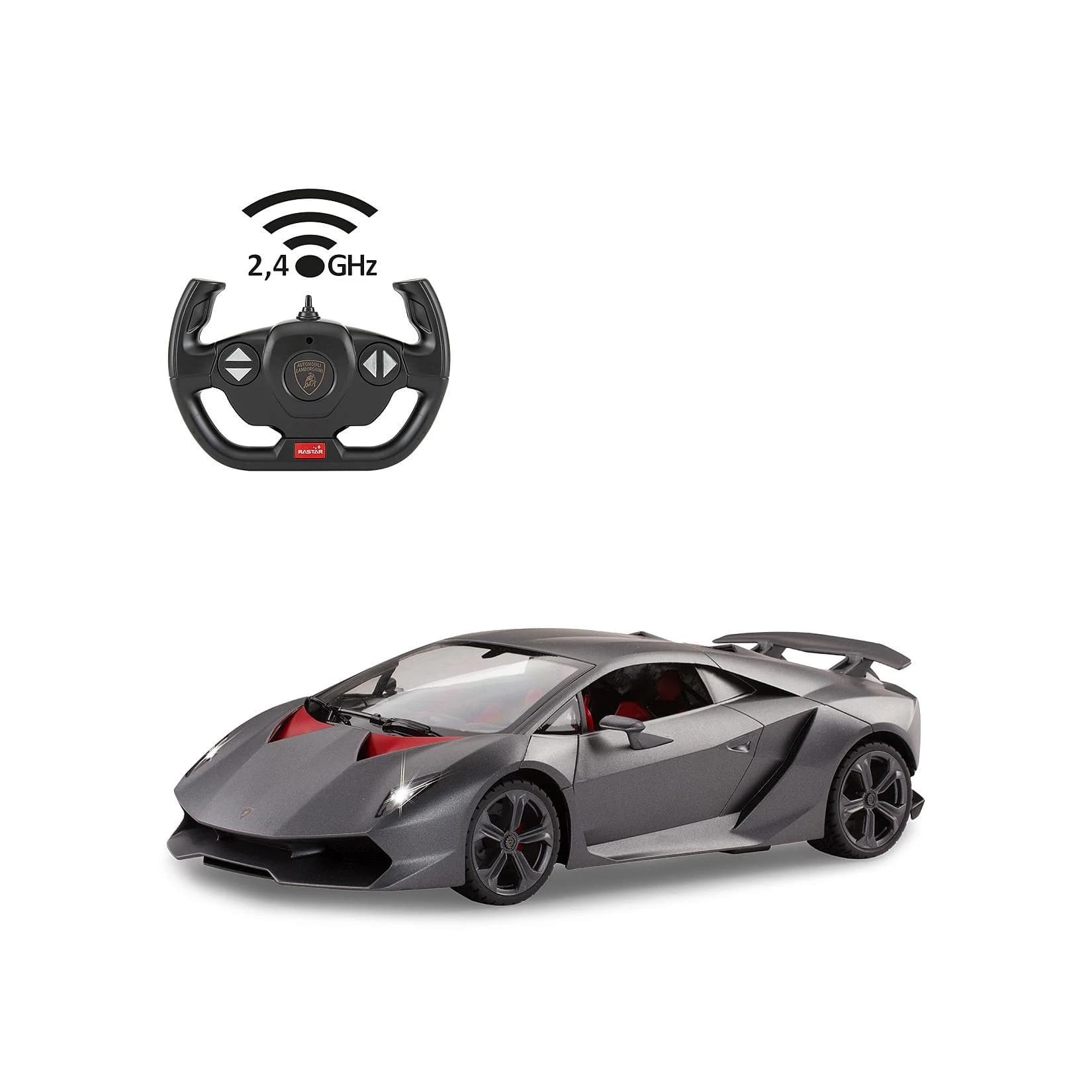 Jamara RC-Auto Lamborghini Sesto Elemento Grau 1:14 mit LED