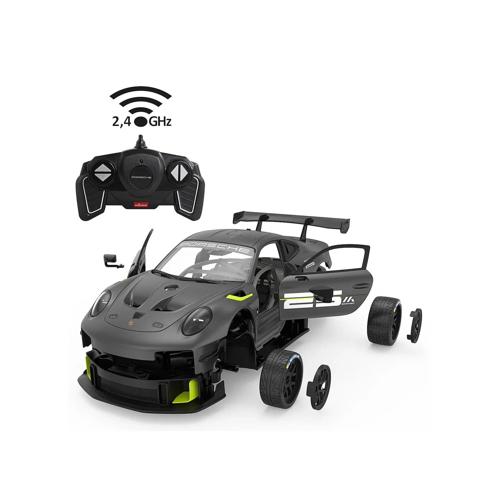 Jamara Modellbausatz RC-Auto Porsche 911 GT2 RS Clubsport 25 1:18 RC-Fernsteuerung