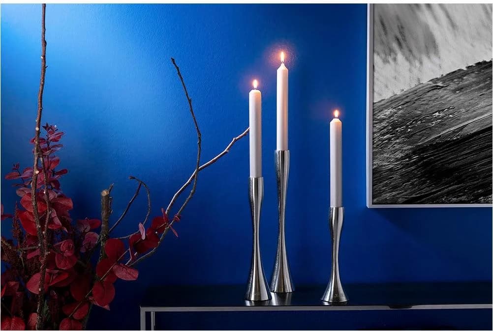 FINK LADY Kerzenständer Silber Aluminium